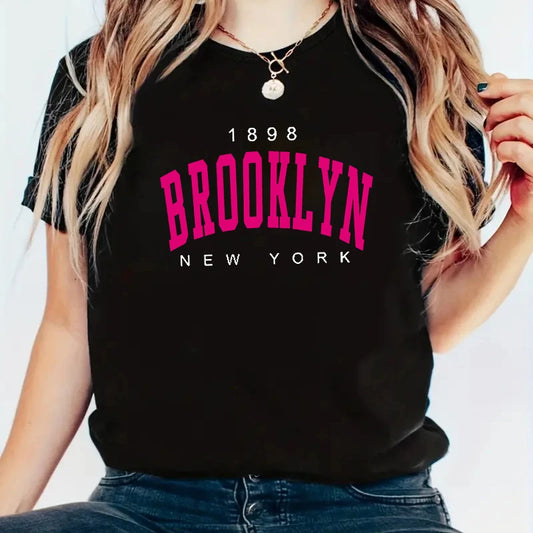 2024 New Summer Women T Shirt 1898 Brooklyn New