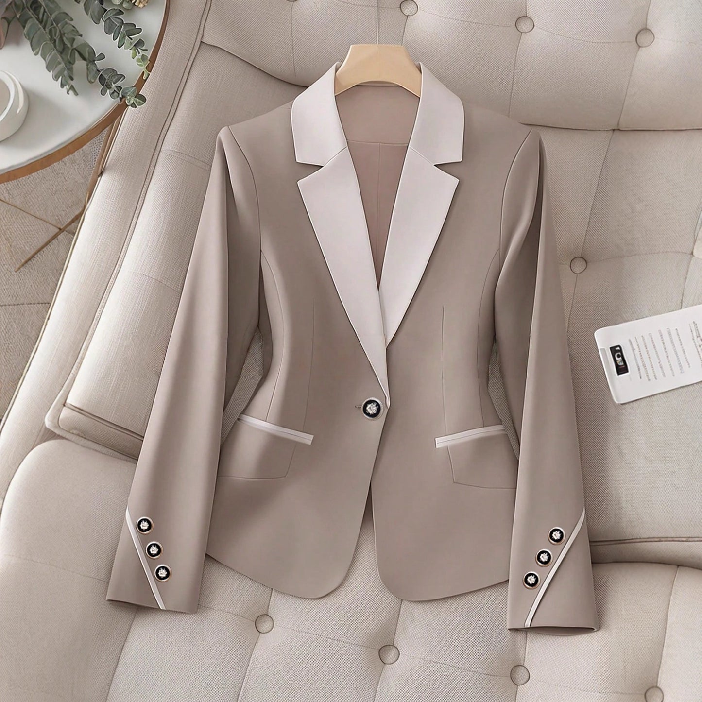 Premium Two-Tone Button Stylish Formal Blazer