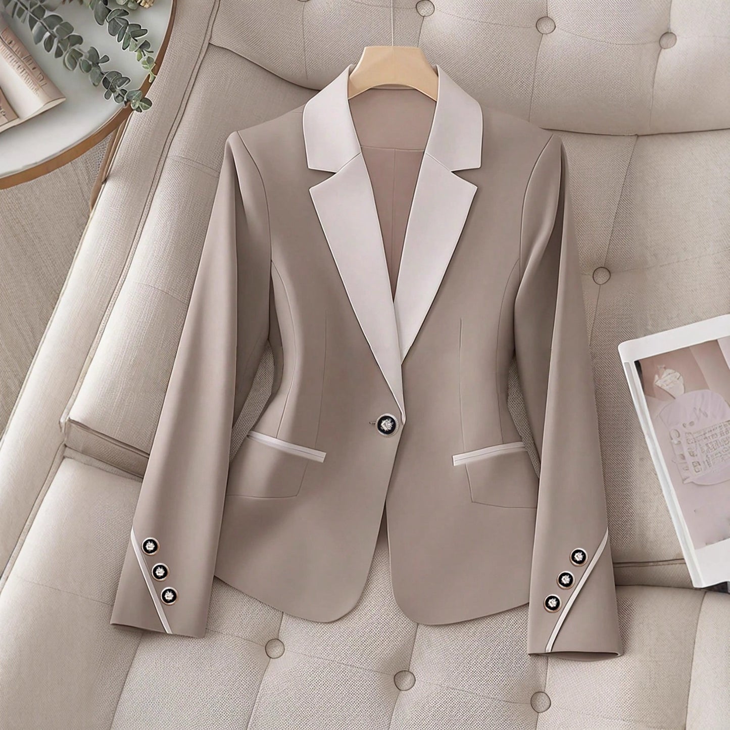 Premium Two-Tone Button Stylish Formal Blazer