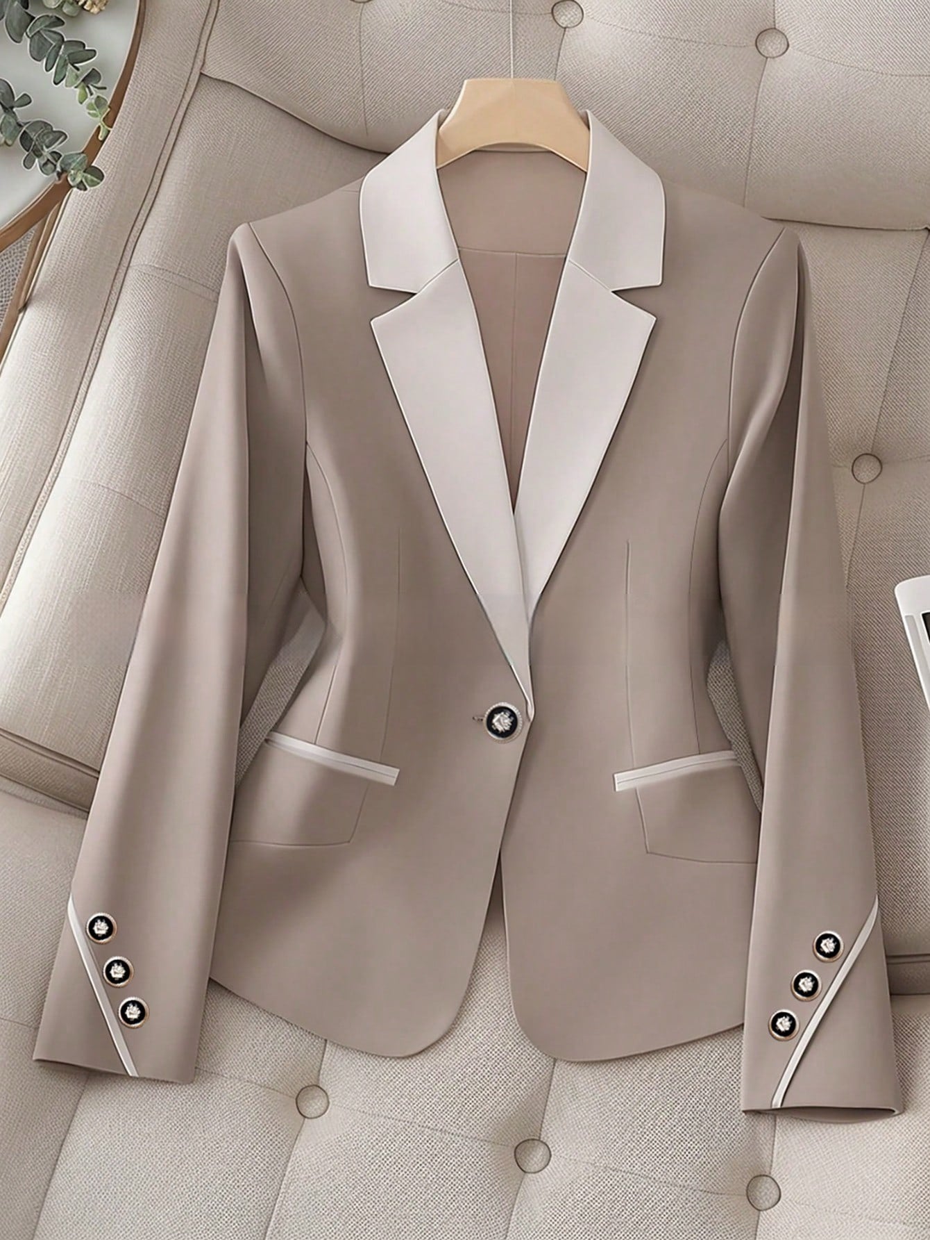 Premium Two-Tone Button Stylish Formal Blazer