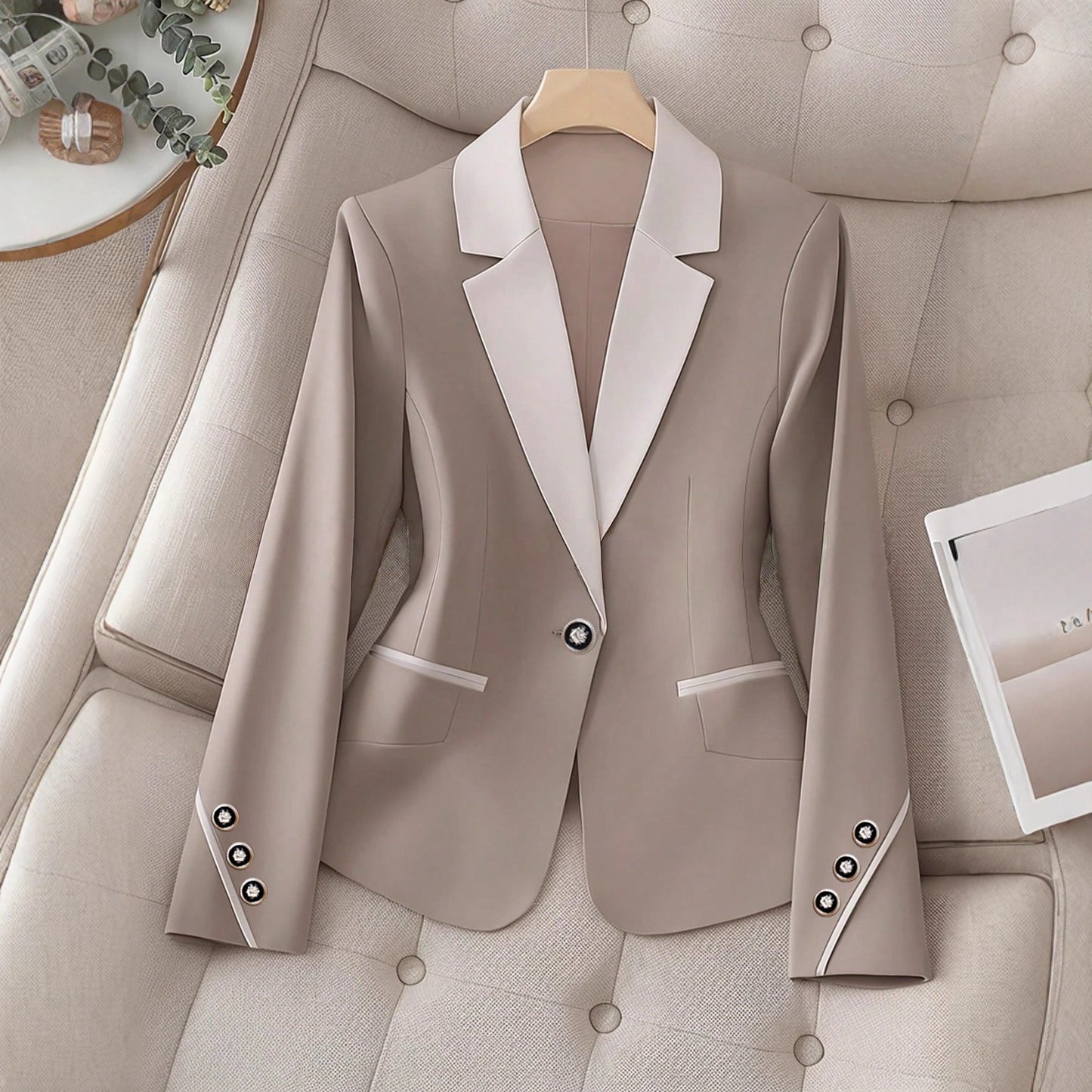 Premium Two-Tone Button Stylish Formal Blazer