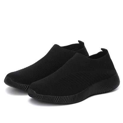 Women's Solid Color Sneakers Breathable Mesh Woven
