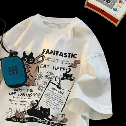 New Men Women T Shirt Pullover Oversize Korean version
