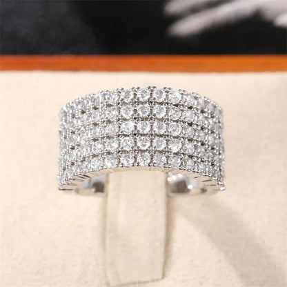 Sterling Silver Cubic Zirconia Rings for Women Wedding