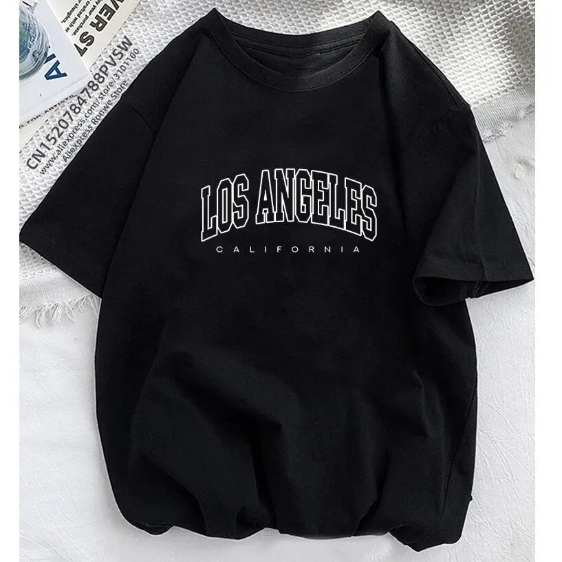 Women Brooklyn Letter Print T Shirt Girl Graphic Harajuku
