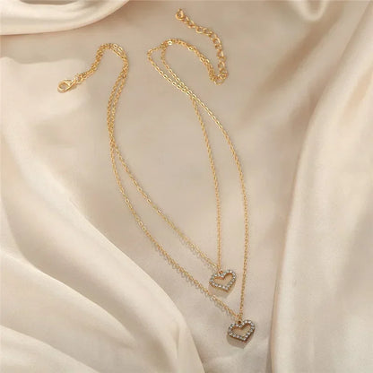 2025 New Women's Pearl Necklace Kpop Gold Color