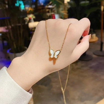 2025 New Women's Pearl Necklace Kpop Gold Color