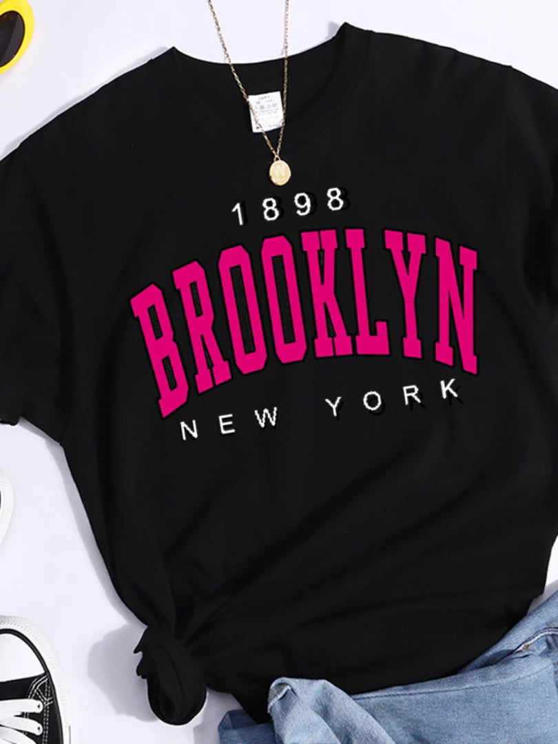 2024 New Summer Women T Shirt 1898 Brooklyn New