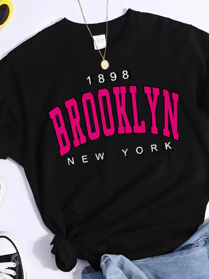 2024 New Summer Women T Shirt 1898 Brooklyn New