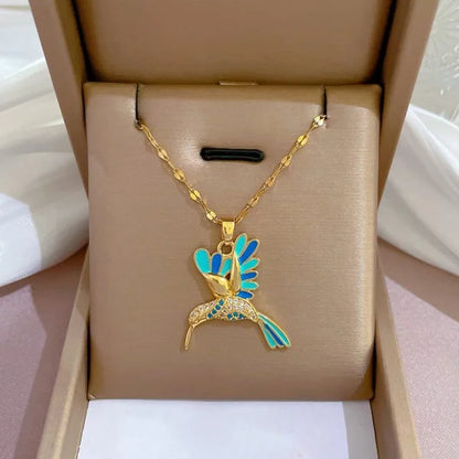 316L Stainless Steel Sun Pendant Necklace For Women