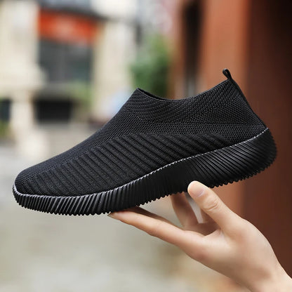 Women's Solid Color Sneakers Breathable Mesh Woven