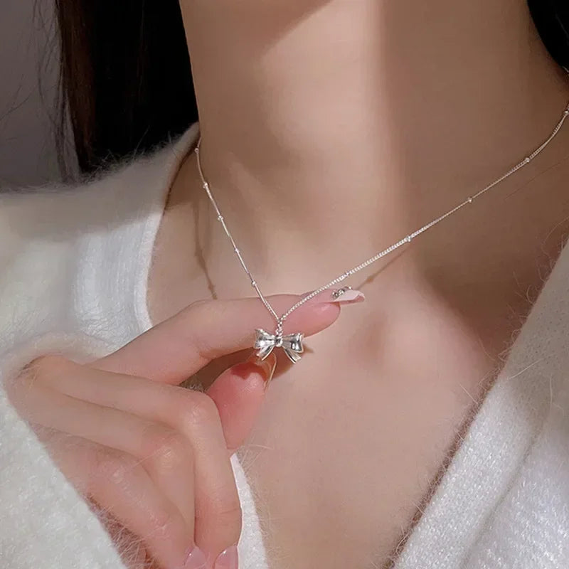 2025 New Women's Pearl Necklace Kpop Gold Color