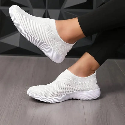 Women's Solid Color Sneakers Breathable Mesh Woven