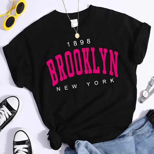 2024 New Summer Women T Shirt 1898 Brooklyn New