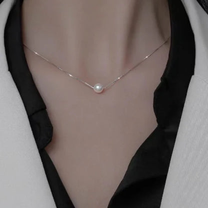 2025 New Women's Pearl Necklace Kpop Gold Color